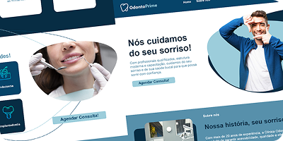 OdontoPrime: Modernização e estrutura informativa para conversão.